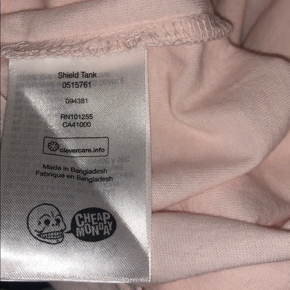 Cheap Monday Shield Tank - Pale Pink - Picture 9 of 9